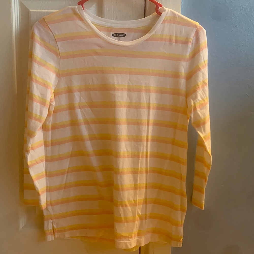 Old Navy long sleeve striped tee size extra smalll